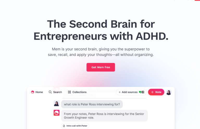 Get.Mem.ai : The Second Brain for Entrepreneurs